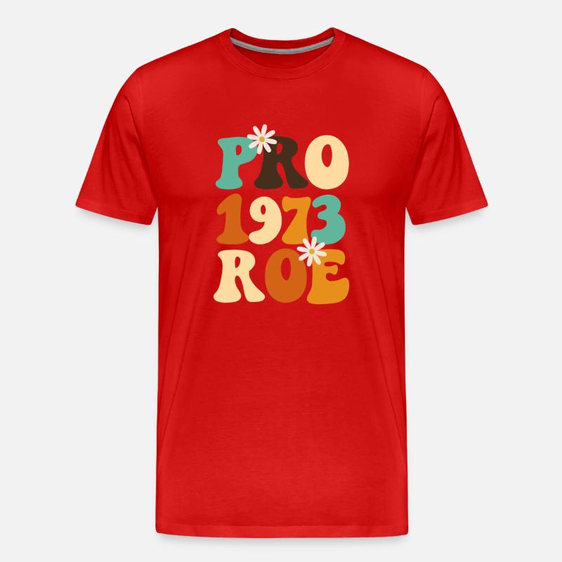 Feminist Pro 1973 Roe - Männer Premium Bio T-Shirt - Rot