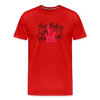 Feminist Nevertheless She - Männer Premium Bio T-Shirt - Rot - Vorne - Damien (186cm)