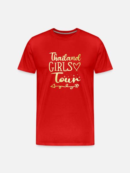 Thailand Girls Tour - Männer Premium Bio T-Shirt - Rot