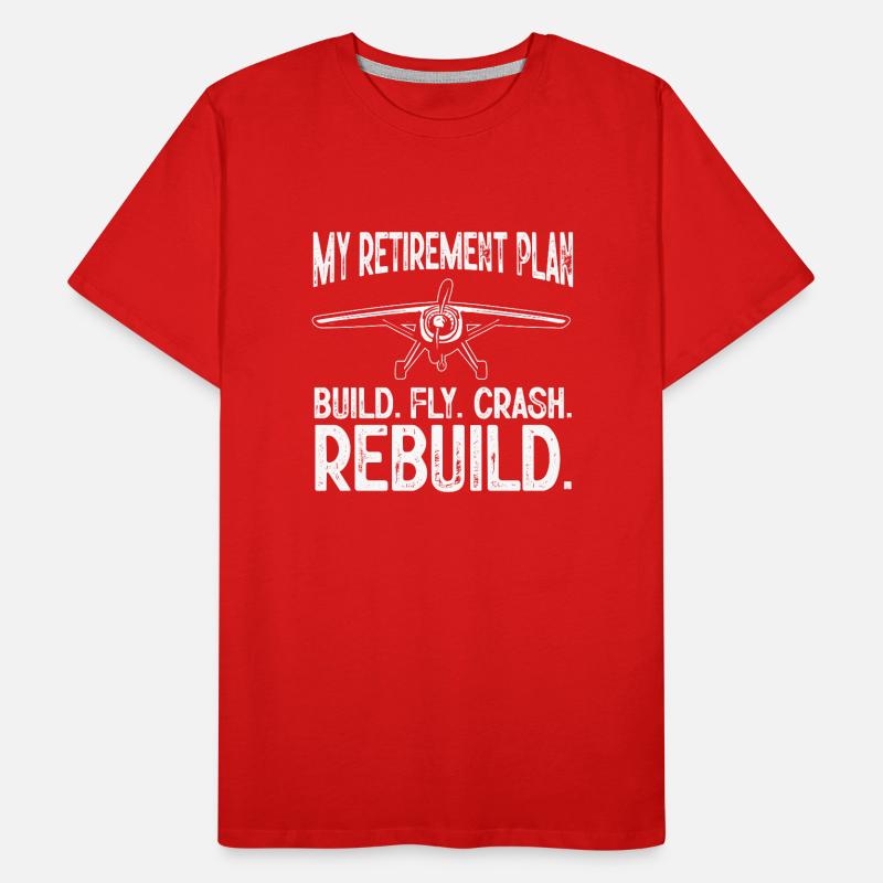 Modèle d’avion télécommandé T-shirt bio Premium Homme