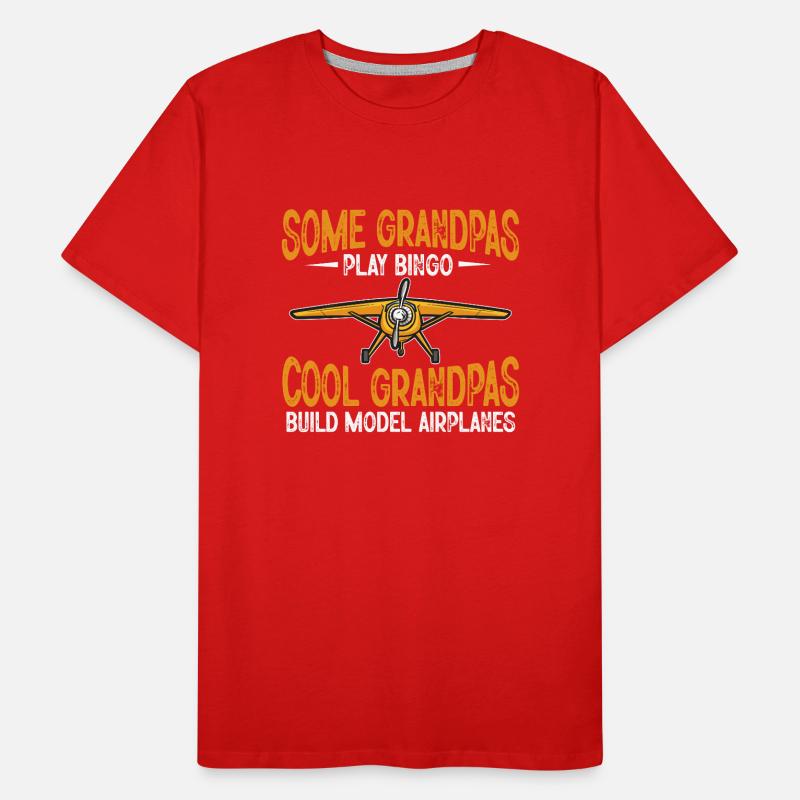 Modèle d’avion télécommandé T-shirt bio Premium Homme