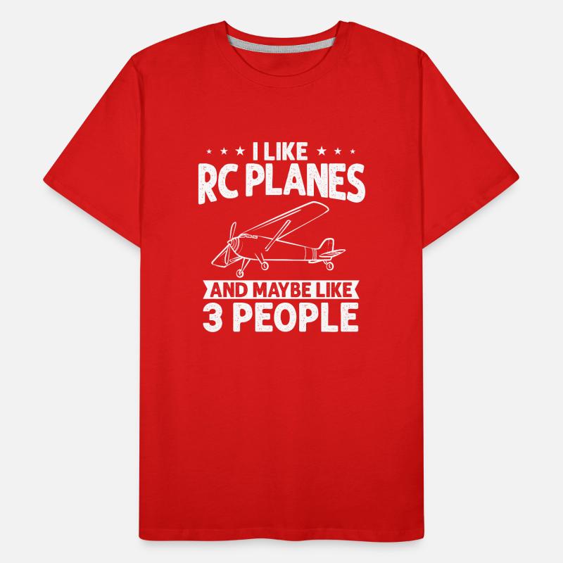 Modèle d’avion télécommandé T-shirt bio Premium Homme