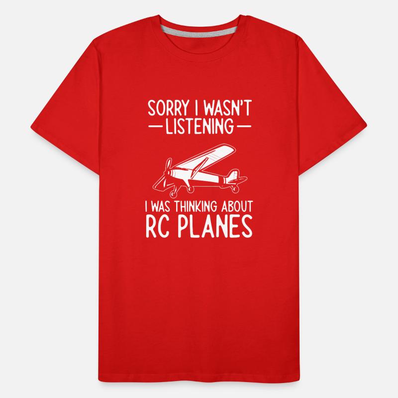 Modèle d’avion télécommandé T-shirt bio Premium Homme