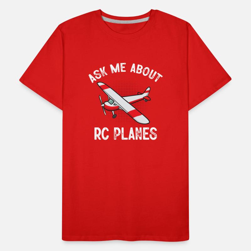 Modèle d’avion télécommandé T-shirt bio Premium Homme