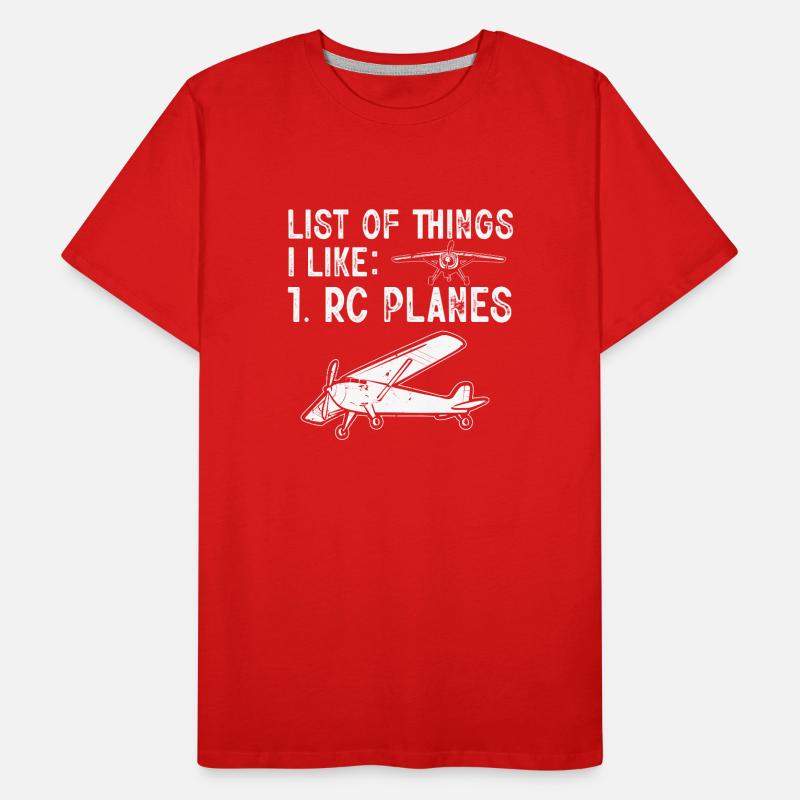 Modèle d’avion télécommandé T-shirt bio Premium Homme
