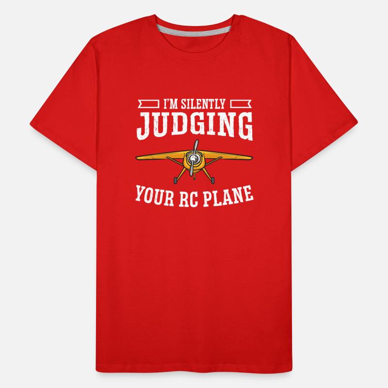 Modèle d’avion télécommandé T-shirt bio Premium Homme