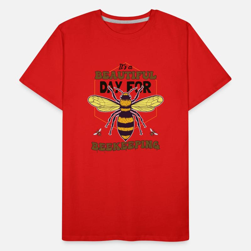 Beekeeping Beekeeper Beehive Apiary Men's Premium Organic T-Shirt