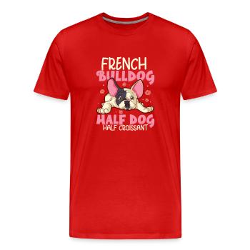 french bulldog english bulldog dog lover bulldog - Männer Premium Bio T-Shirt - Rot - Vorne - Damien (186cm)