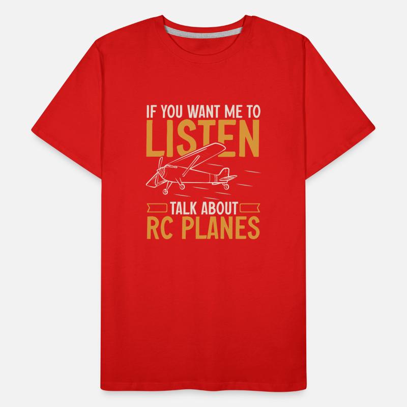Modèle d’avion télécommandé T-shirt bio Premium Homme