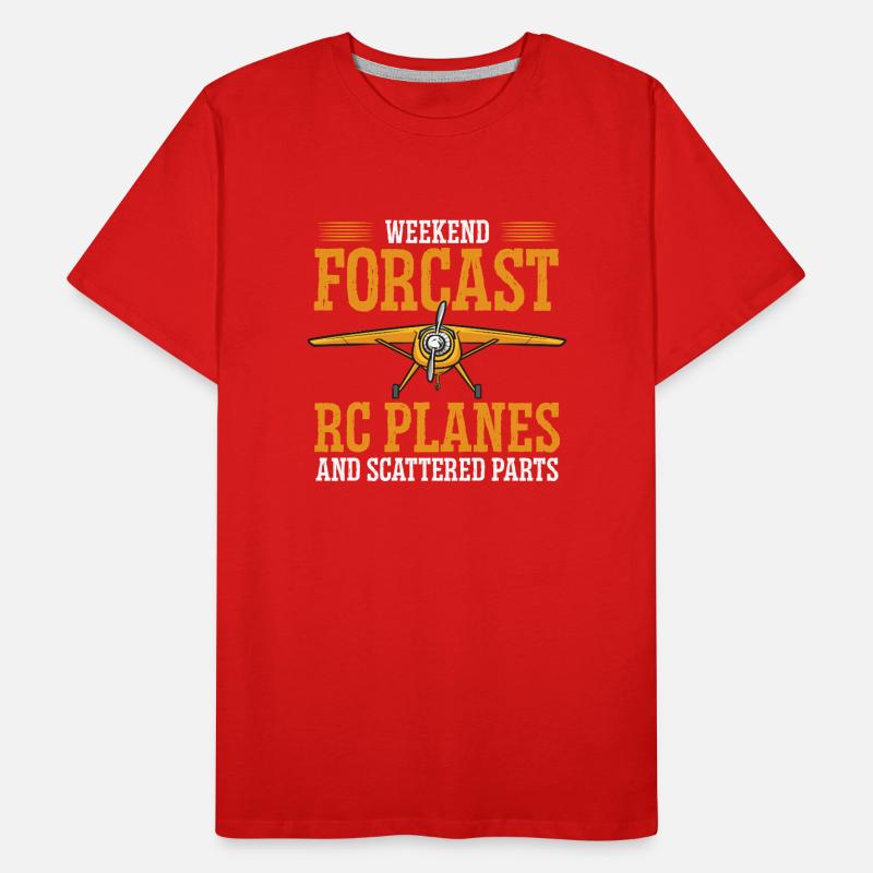 Modèle d’avion télécommandé T-shirt bio Premium Homme