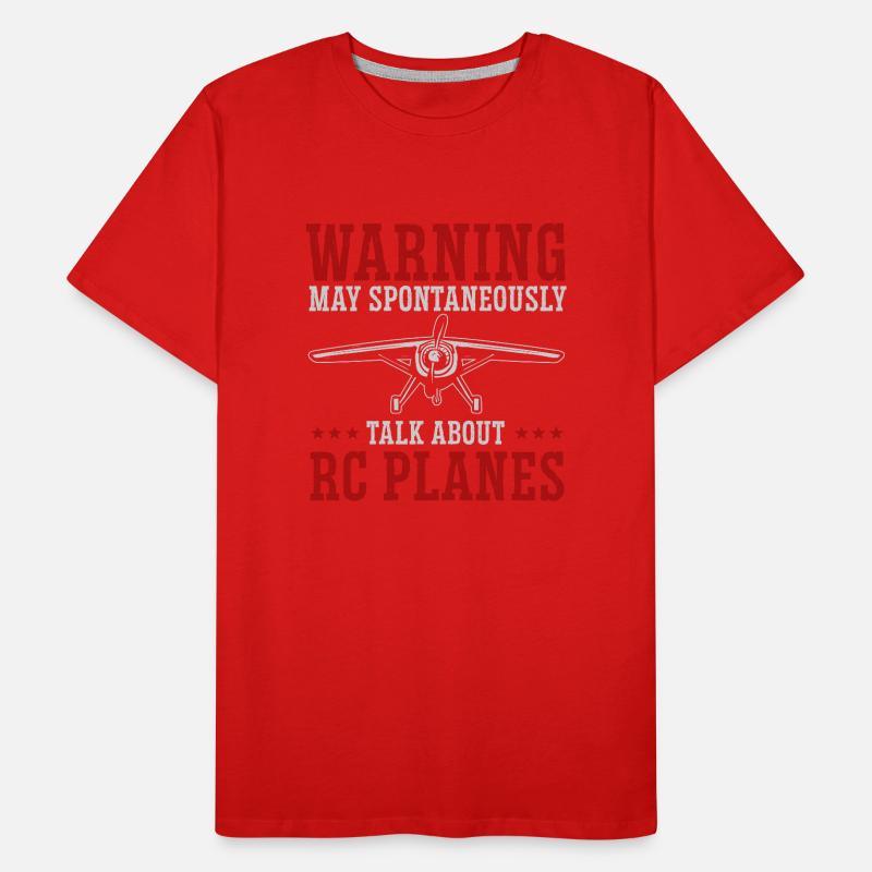 Modèle d’avion télécommandé T-shirt bio Premium Homme