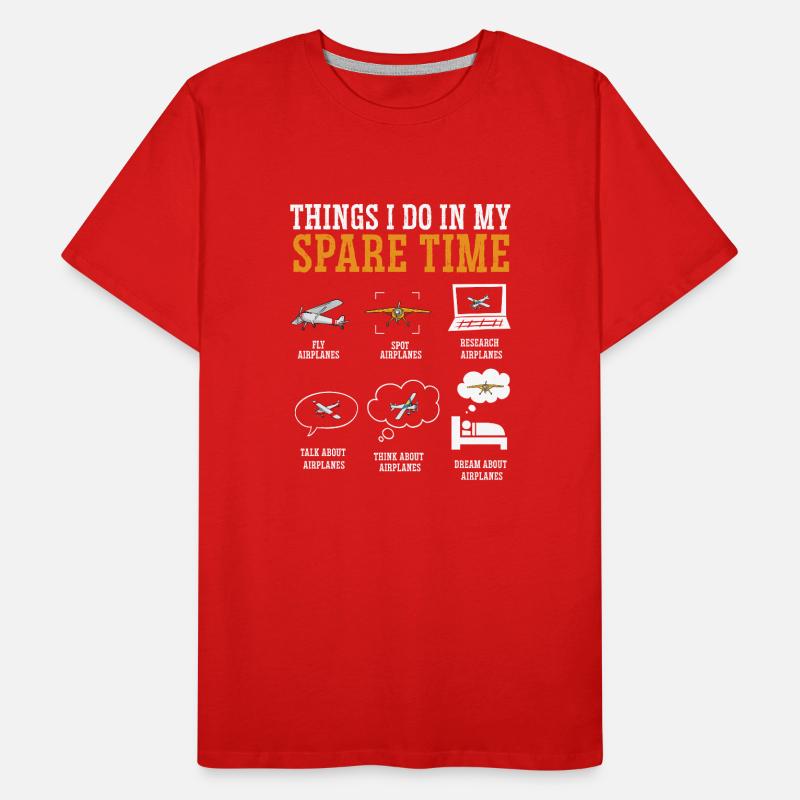 Modèle d’avion télécommandé T-shirt bio Premium Homme