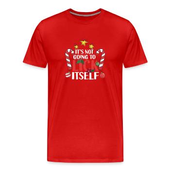 Il ne se léchera pas la luxure de canne à sucre - T-shirt bio Premium Homme - rouge - Devant - Damien (186cm)