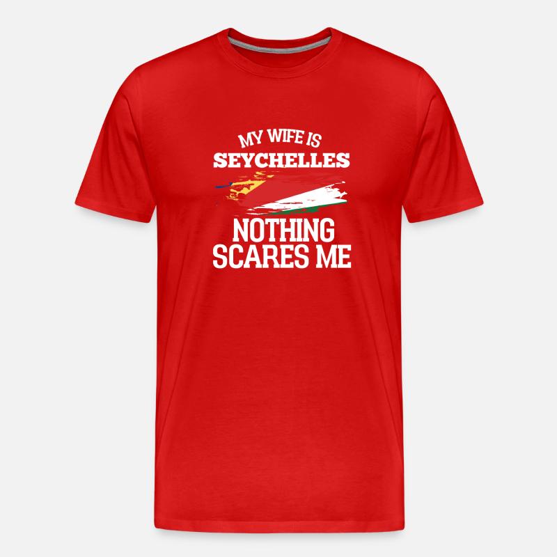 Seychellen - Männer Premium Bio T-Shirt - Rot