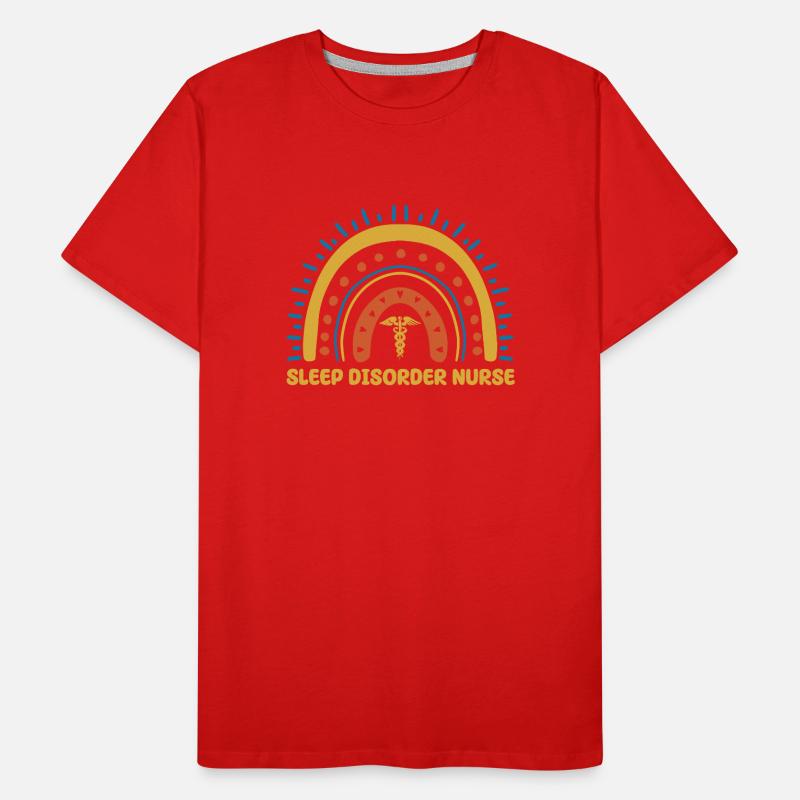 Schlaflabor Krankenschwester Boho Regenbogen Männer Premium Bio T-Shirt