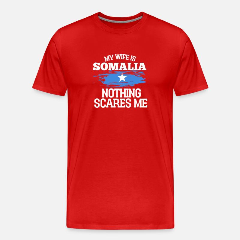 Somalia - Männer Premium Bio T-Shirt - Rot