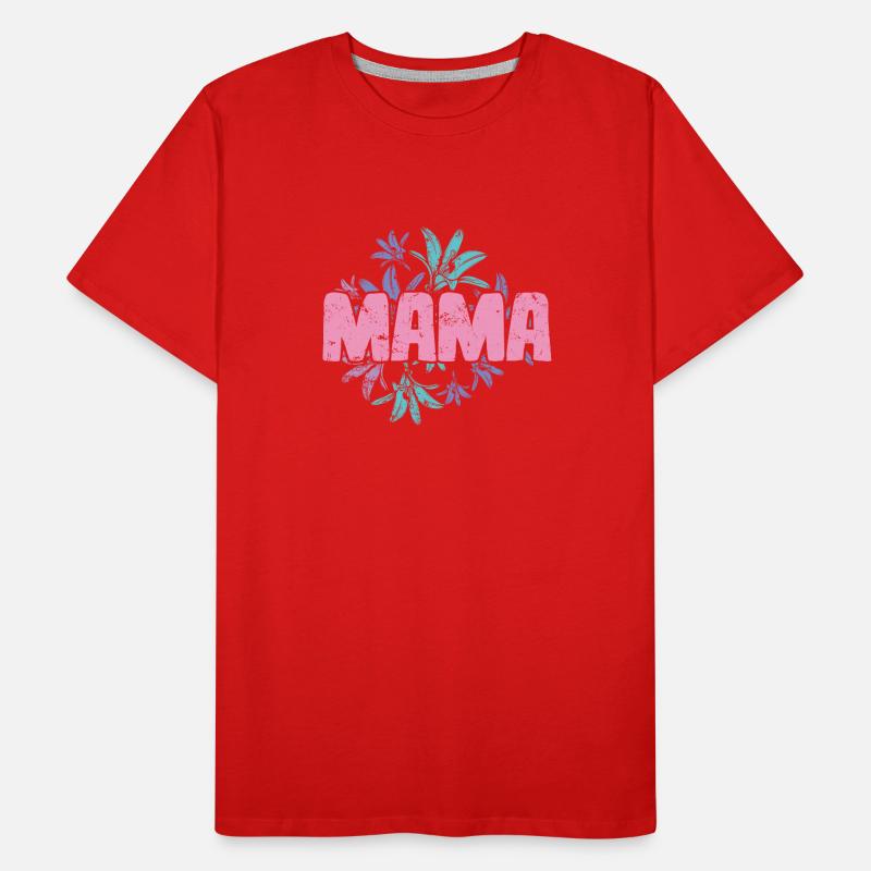 Danke Mama Mami Muttertag Männer Premium Bio T-Shirt