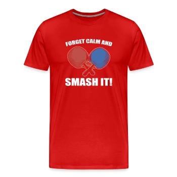 Tischtennis Sport Tischtennis Champion - Männer Premium Bio T-Shirt - Rot - Vorne - Damien (186cm)