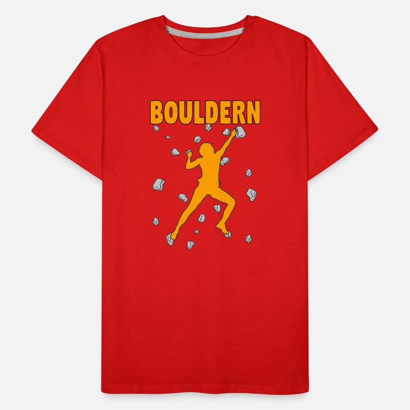 Bouldering Bouldering Climbing Boulderer Bouldering Men's Premium Organic T-Shirt