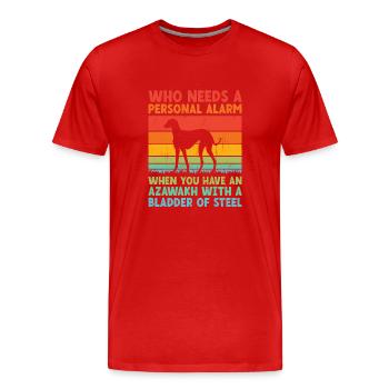 Azawakh Hundebesitzer Arabischer Windhund Tuareg Sloughi - Männer Premium Bio T-Shirt - Rot - Vorne - Damien (186cm)
