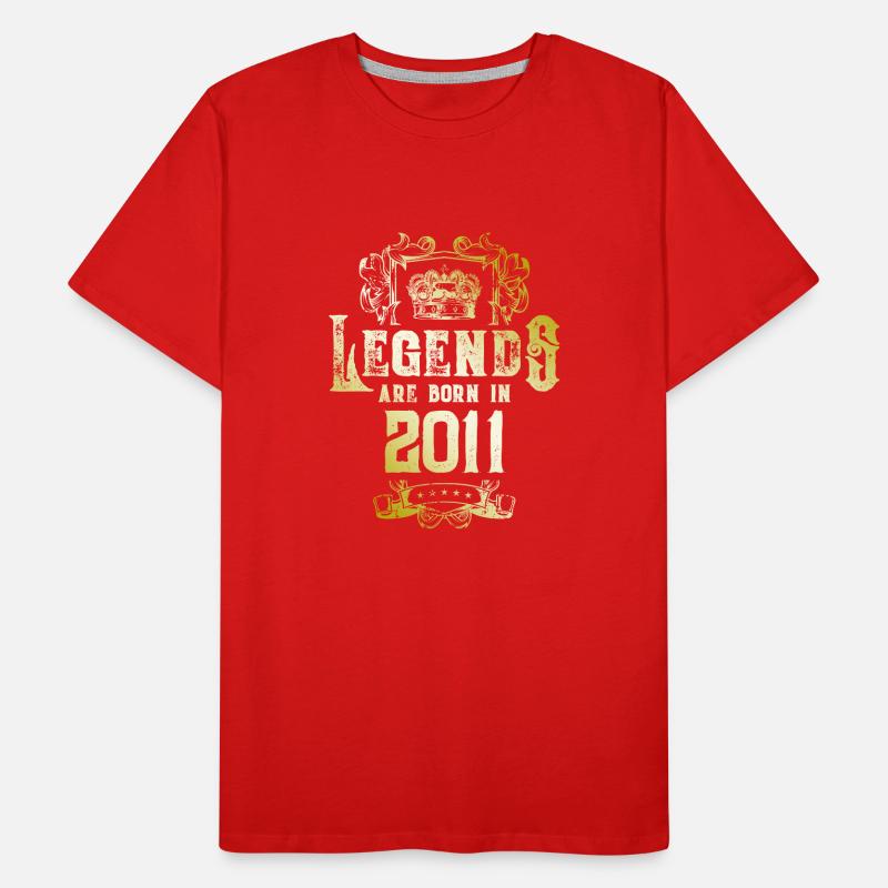 2011 legends geburtstag Männer Premium Bio T-Shirt