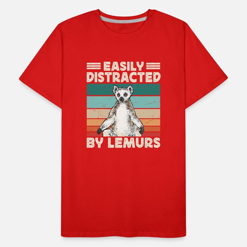 Lémurien à queue annelée T-shirt bio Premium Homme