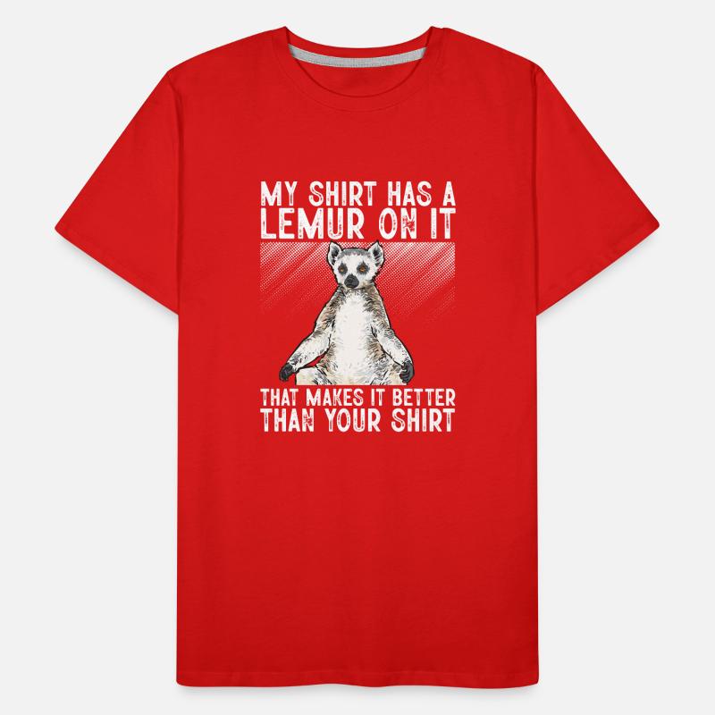 Lemur Catta Ring-tailed lemur Men's Premium Organic T-Shirt