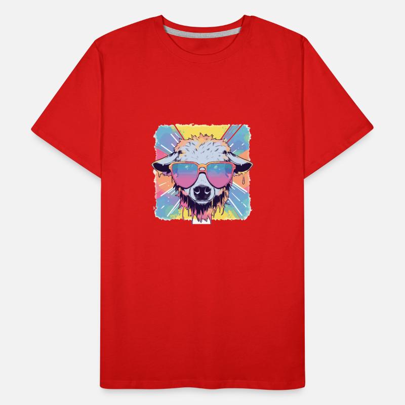 Schaf Schäfer Schäffschen Landwirtschaft Men's Premium Organic T-Shirt