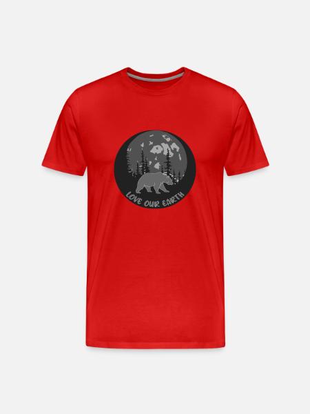 Love our earth - Men's Premium Organic T-Shirt - red