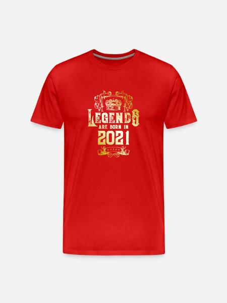 2021 Legends Birthday - Men's Premium Organic T-Shirt - red