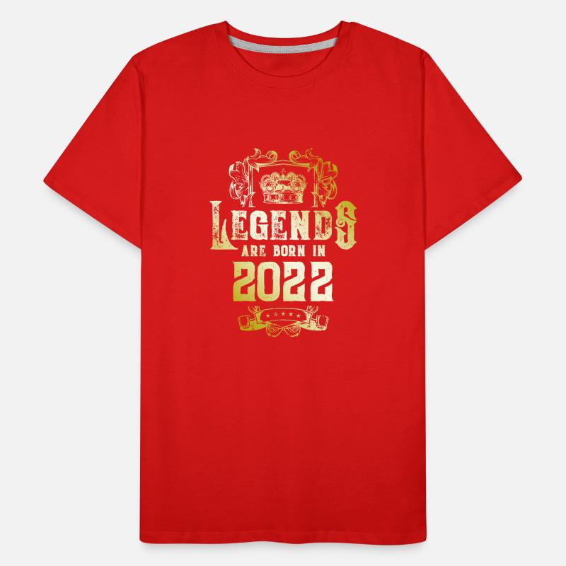 2022 legends geburtstag Männer Premium Bio T-Shirt