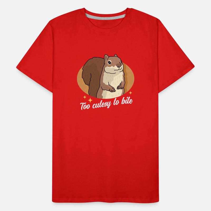 Süße Eichhörnchen Grauhörnchen Hörnchen Geschenk Männer Premium Bio T-Shirt