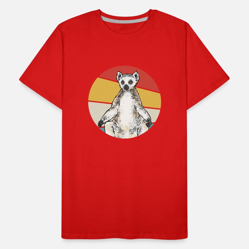 Lemur Catta Ring-tailed lemur Men's Premium Organic T-Shirt