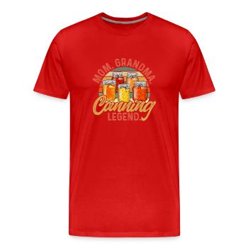 Einmachen Einkochen Lebensmitteln Konservieren - Männer Premium Bio T-Shirt - Rot - Vorne - Damien (186cm)