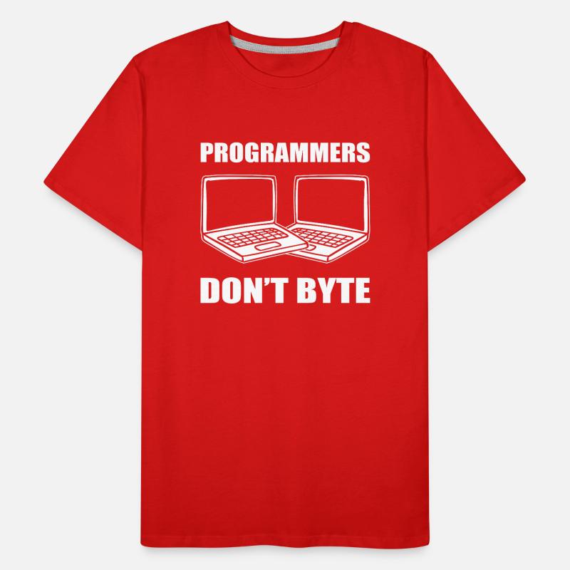 Lustige Computerprogrammierer Softwareentwickler Männer Premium Bio T-Shirt