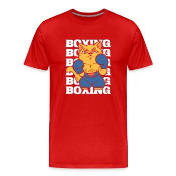 Boxing Boxschiedsrichter - Männer Premium Bio T-Shirt - Rot - Vorne - Damien (186cm)
