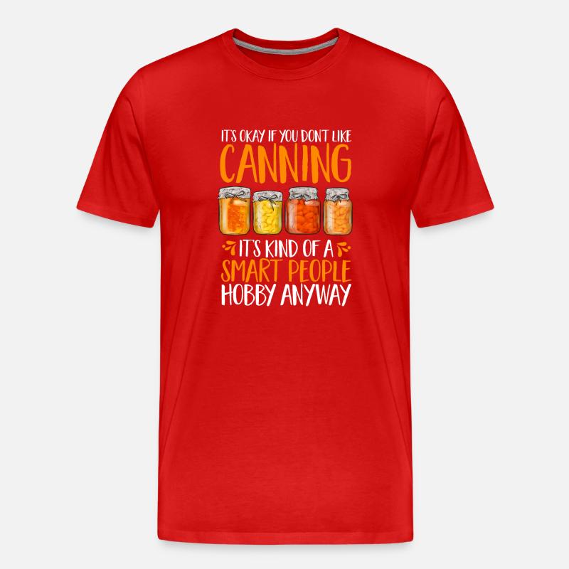 Einmachen Einkochen Lebensmitteln Konservieren - Männer Premium Bio T-Shirt - Rot