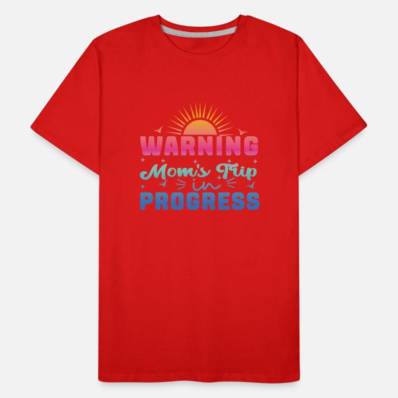 Avertissement mamans Trip In Progress T-shirt bio Premium Homme