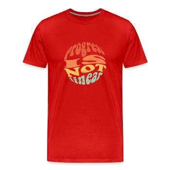 Les progrès des thérapeutes ABA ne sont pas linéaires para-enseignant - T-shirt bio Premium Homme - rouge - Devant - Damien (186cm)