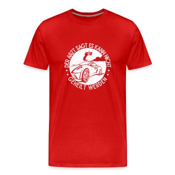 Slotracing g Es Kann Nicht Geheilt Werden Slotrace - Männer Premium Bio T-Shirt - Rot - Vorne - Damien (186cm)