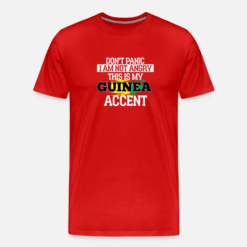 Lesotho - Männer Premium Bio T-Shirt - Rot
