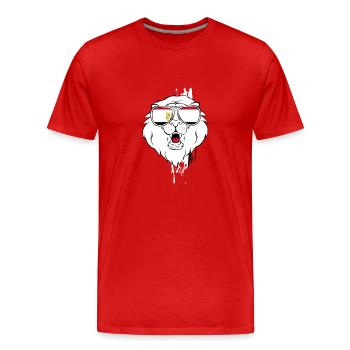 Égypte - T-shirt bio Premium Homme - rouge - Devant - Damien (186cm)