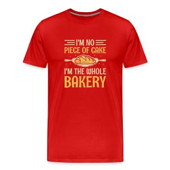 Backen Bäckerei Konditorei Konditor Bäcker Konditorei - Männer Premium Bio T-Shirt - Rot - Vorne - Damien (186cm)