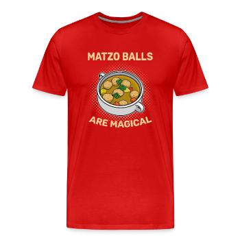 Matzo Koscher Pessach Israel Küche Kultur - Männer Premium Bio T-Shirt - Rot - Vorne - Damien (186cm)
