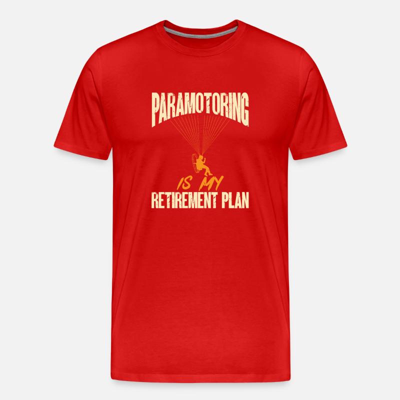 Paramotor Motorized paraglider - Men's Premium Organic T-Shirt - red