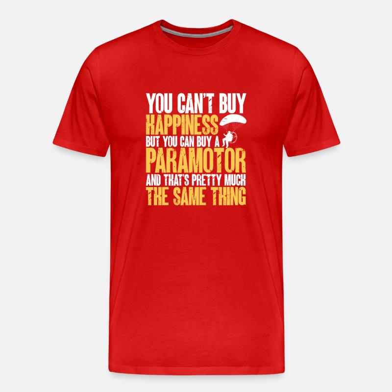 Paramotor Motorized paraglider - Men's Premium Organic T-Shirt - red