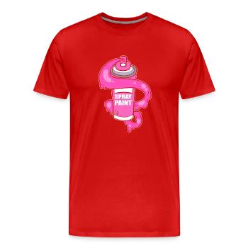 Spray Paint Professioneller Graffiti -Künstler - Männer Premium Bio T-Shirt - Rot - Vorne - Damien (186cm)