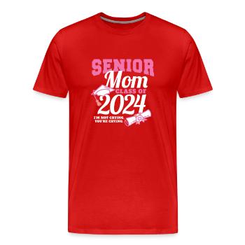 Proud Mama Of A Senior Mom Class of 2024 - Männer Premium Bio T-Shirt - Rot - Vorne - Damien (186cm)