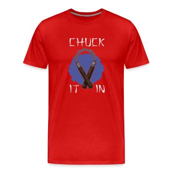 Ninja Waffen Ninjutsu Japan Kampfsport Karate - Männer Premium Bio T-Shirt - Rot - Vorne - Damien (186cm)