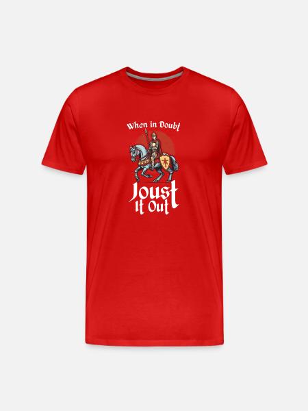 Ritterritter Mittelalterliche Renaissance-rüstung - Männer Premium Bio T-Shirt - Rot